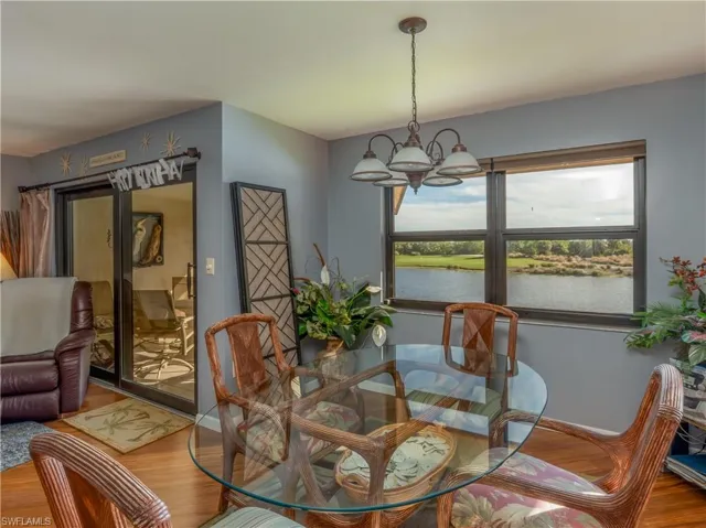 Dining room with view