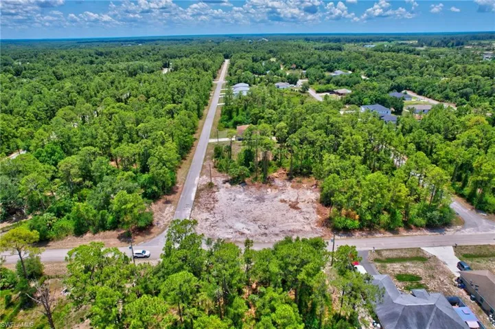 Drone / aerial view of a heavily wooded area