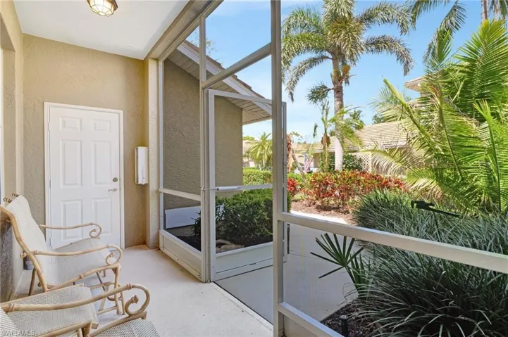Screened front entry