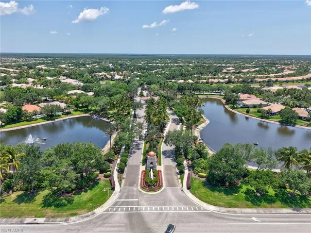 Drone / aerial view of a nearby body of water