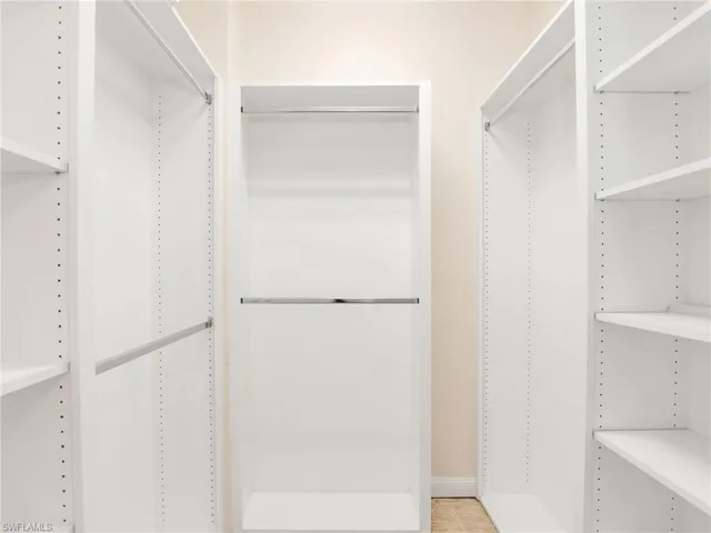 View of spacious closet