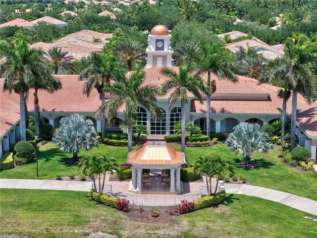 View of property's community featuring a gazebo and a yard