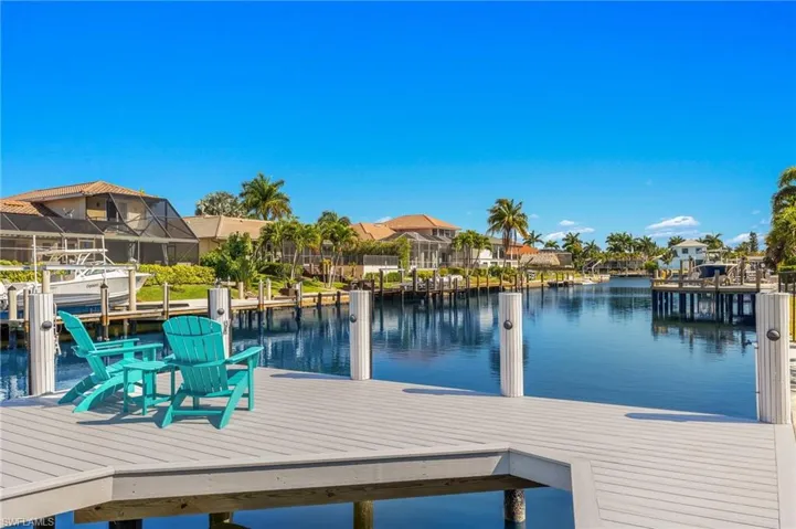 Dock area featuring a water view and a residential view