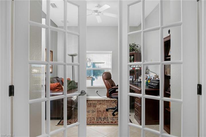 French doors to Den