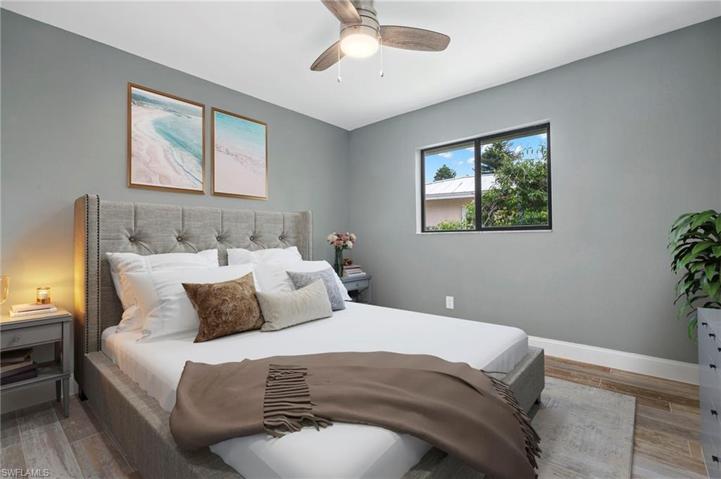 Virtual decorated bedroom