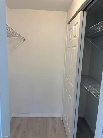 Master walk-in closet. Slider doors allows for “owners closet” if needed