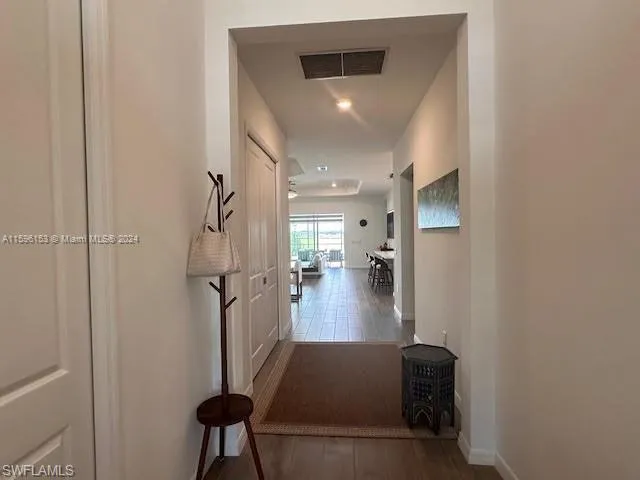 Hall featuring light hardwood / wood-style floors