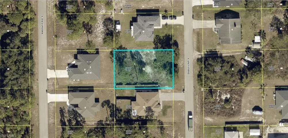 Aerial Map. Displaying the property boundaries and surrounding parcels