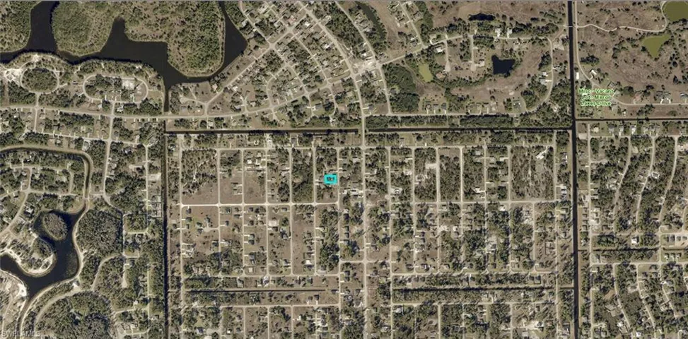Aerial Property Map. Illustrating the property's location within a developed area