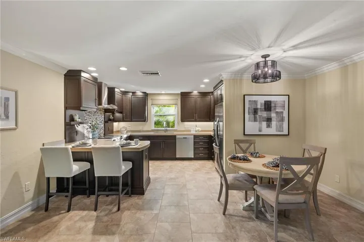 Updated kitchen with stainless steel appliances