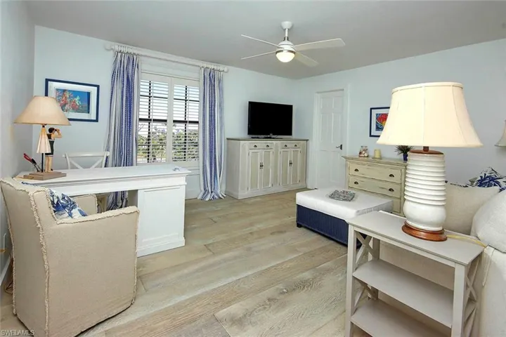 Guest bedroom, currently used as an office.