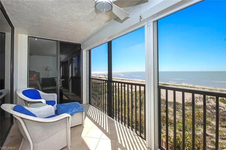 Awesome gulf and beach views from your oversized lanai