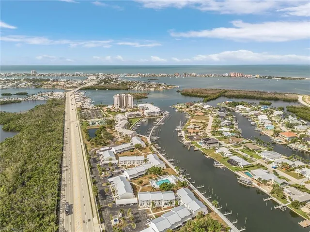 Aerial view of Fort Myers Beach and only minutes to the Gulf of Mexico!!