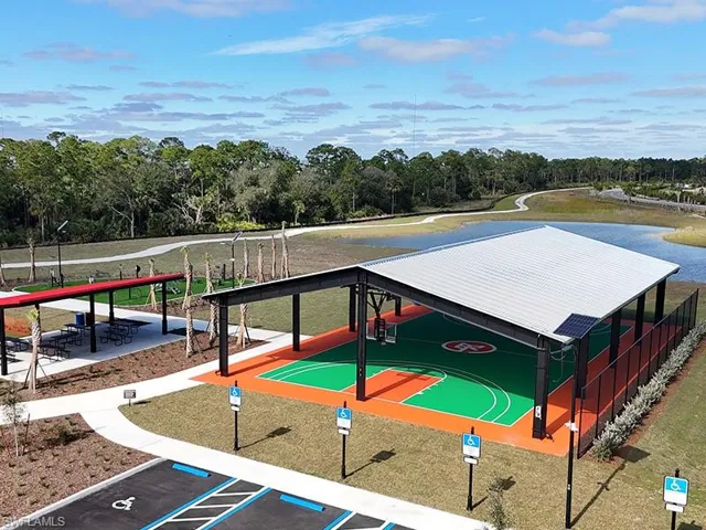 Covered Basketball Play area