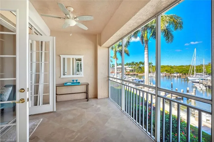 Doors from bedroom to patio