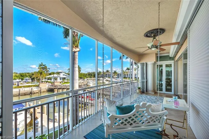 screened patio amazing marina views