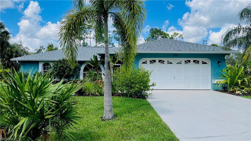 Recently sealed driveway
