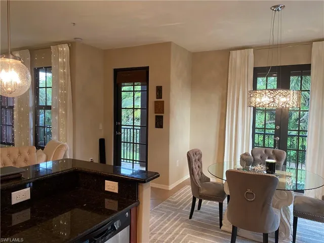 Living room with light parquet floors