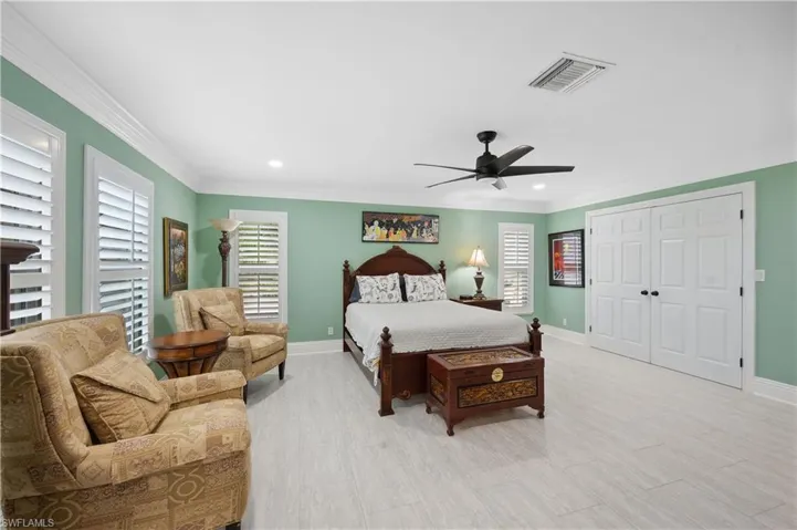 Guest Bedroom #2 with sitting area walk in closet