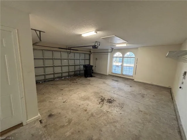 Garage with baseboards