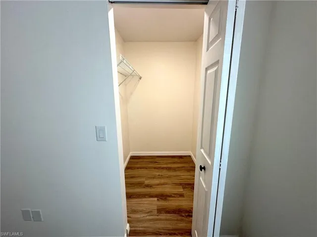 Spacious closet featuring wood finished floors
