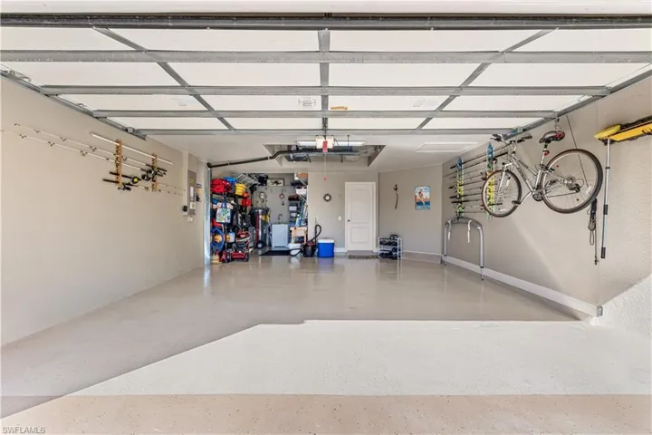 Extended Garage with Workbench and storage