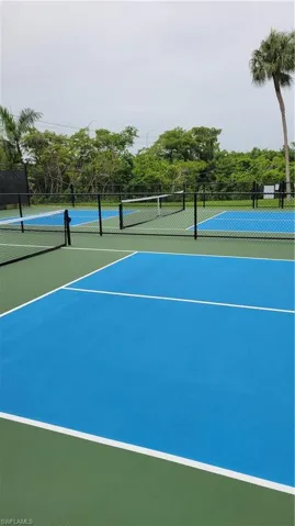 View of New Pickleball court.
