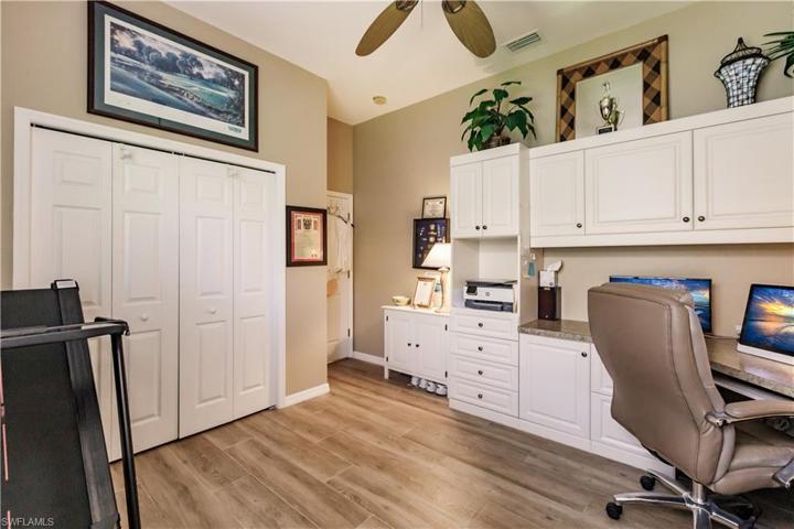 Wood tile flooring