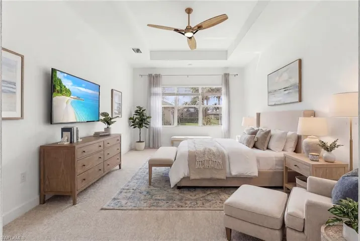 Primary Bedroom Vitrually Staged