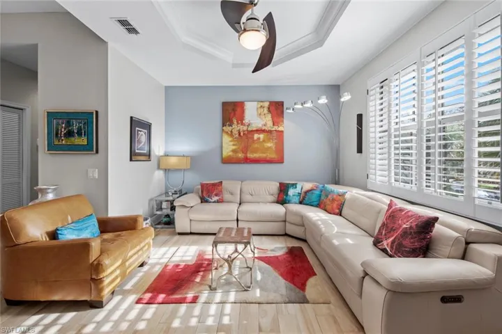 Den provides separate area for relaxation
