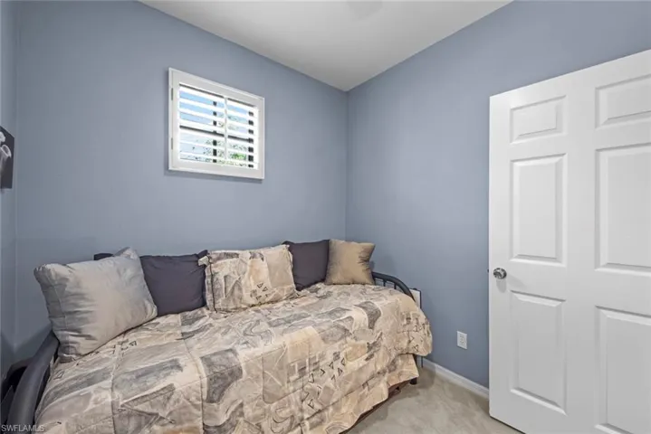 Sitting room off bedroom with pull out couch
