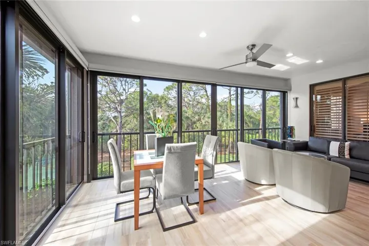 Westerly exposure offers sunset views