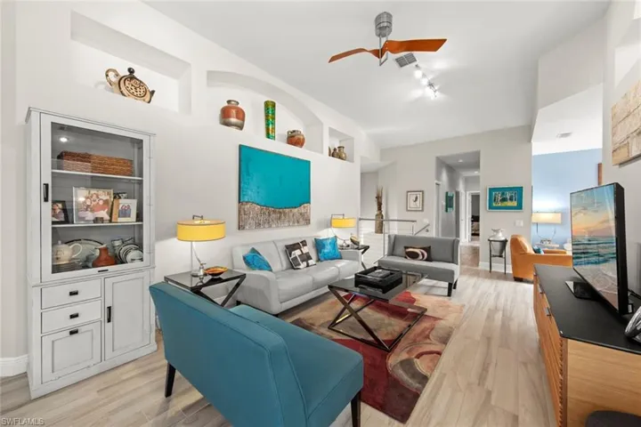 open floor plan offers space for entertaining