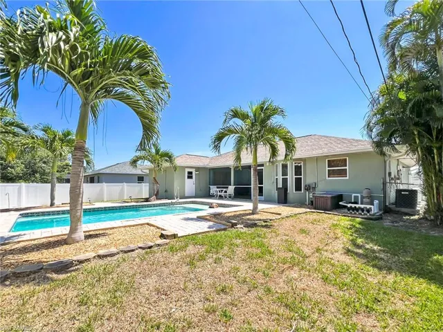 View of pool featuring central AC