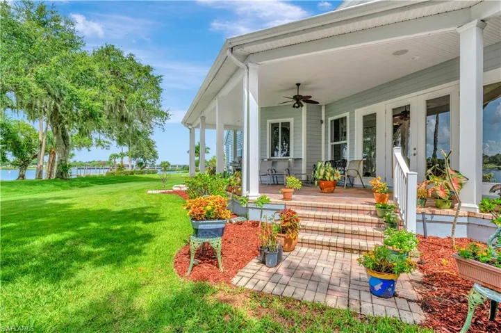 Back porch across back of house.  with Columns