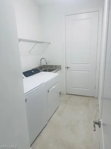 Laundry area featuring washer and dryer