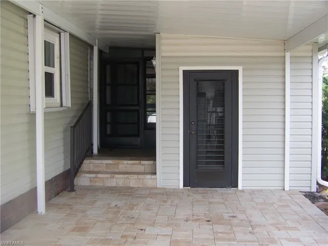 Shed and side doors to home & Florida room