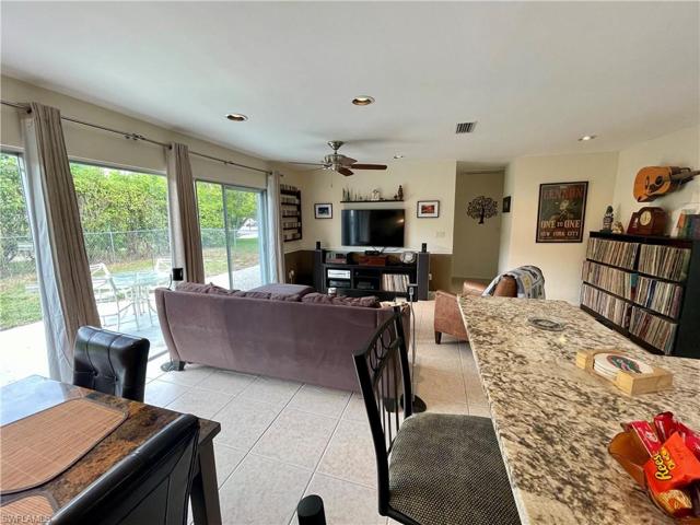 Family Room View From Breakfast Bar