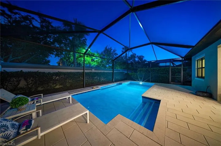 Pool at twilight