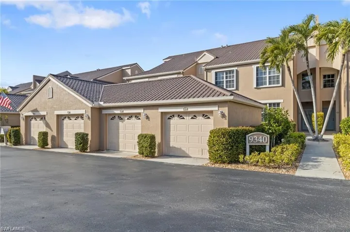 Multi unit property featuring a garage