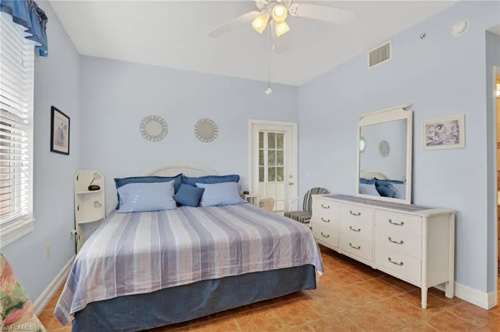 Owners' suite with tile floors