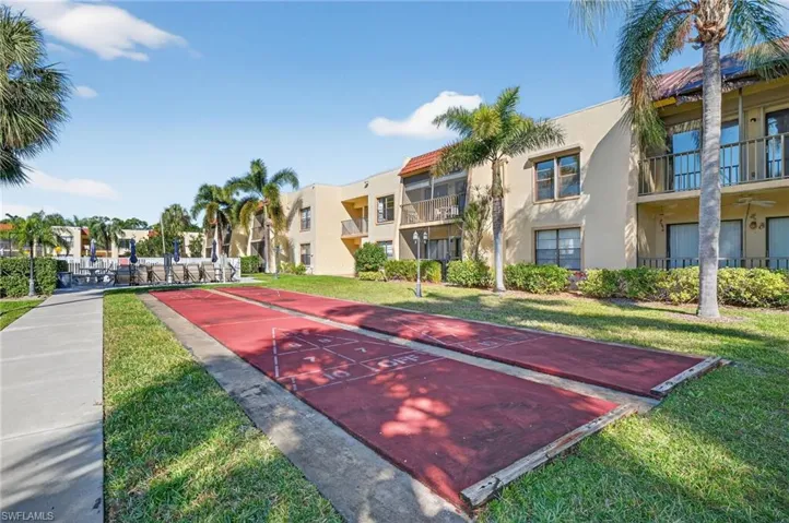 Shuffleboard in common area