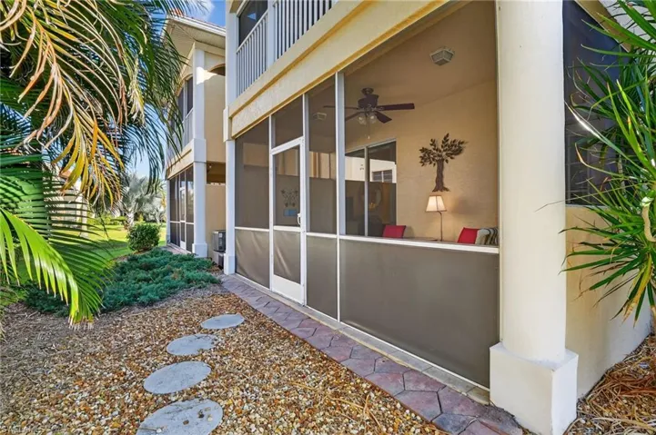 View of the back lanai