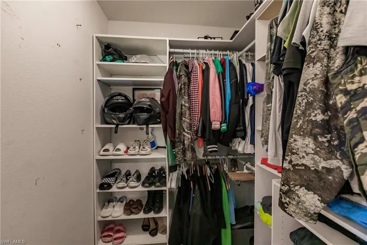 View of spacious closet