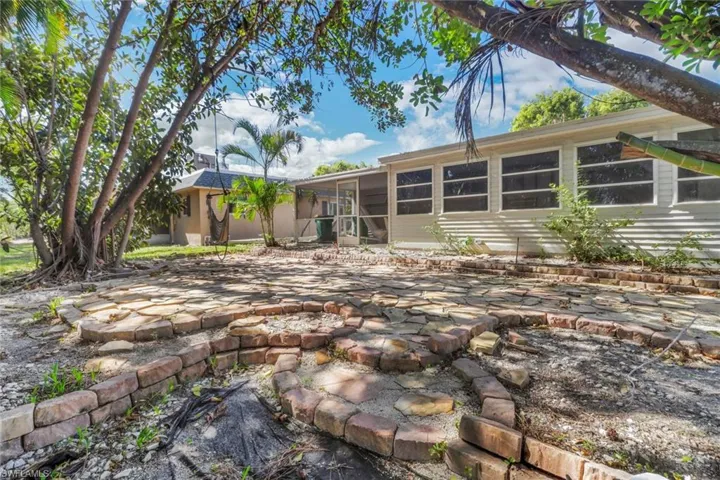 Rear view of house with a patio