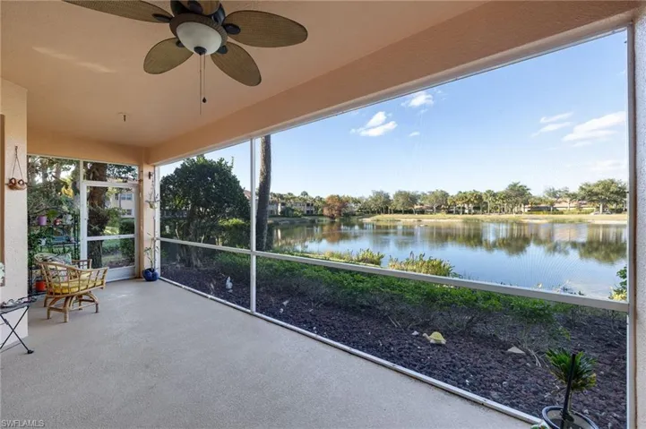 Large Lanai with water view