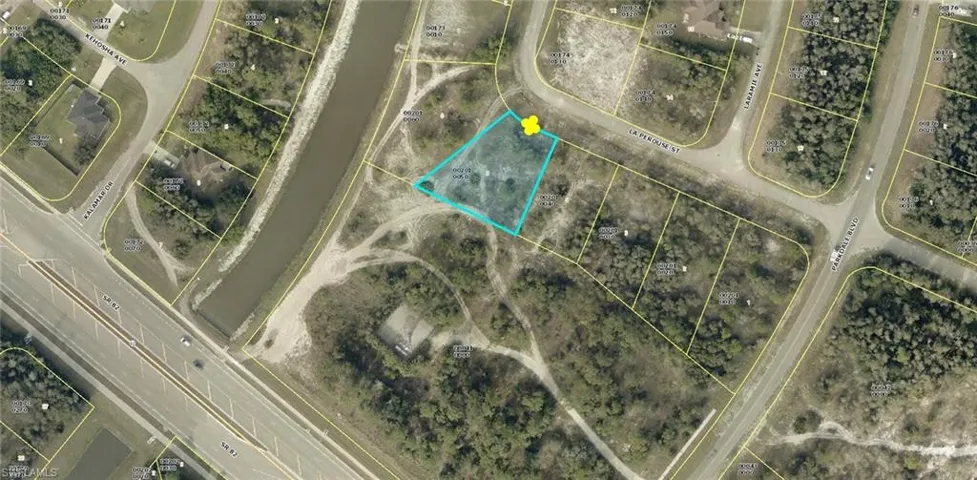 Map of property location featuring property parcel outlined