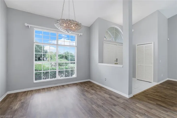 Dining room and front entry