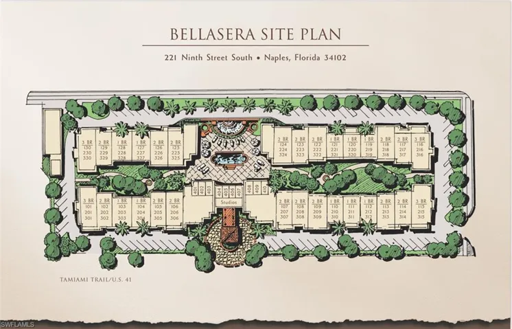 Bellasera Site Plan (130 is a corner unit on the first floor)