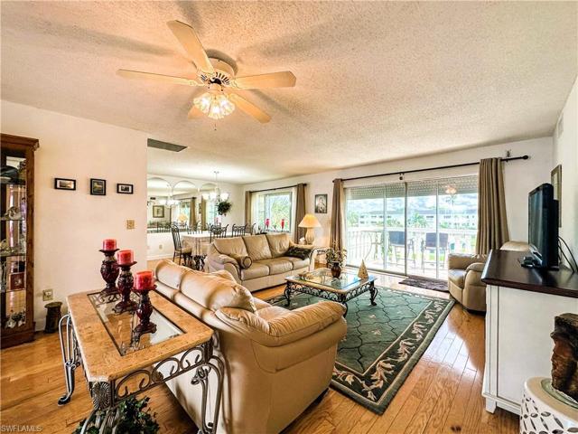 View from hallway of living room